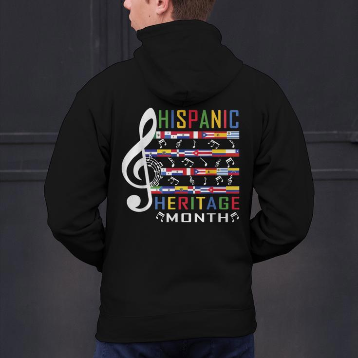 Music Teacher Kid National Hispanic Heritage Month Men's Hoodie Back Print, gift for family, gift for coworker