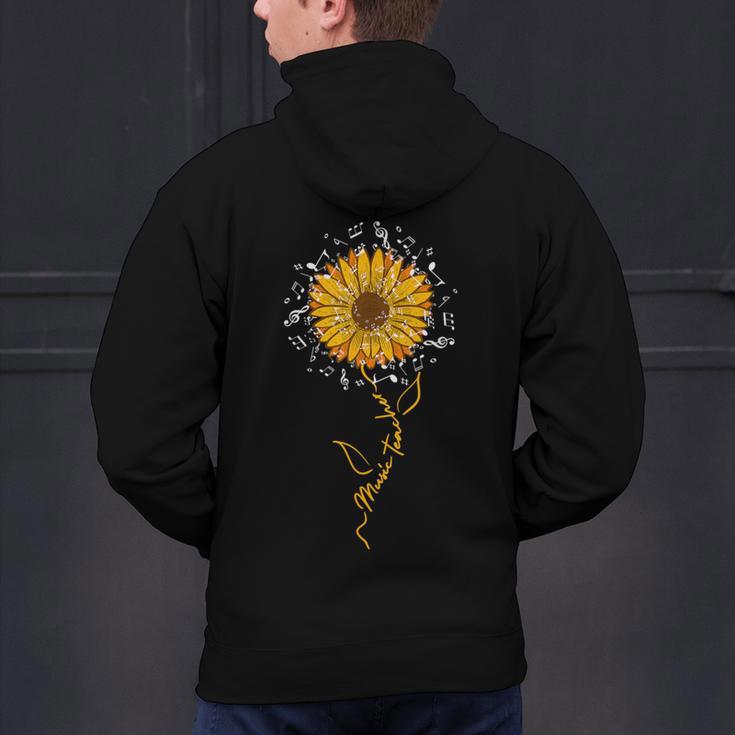 Music Teacher Shirt Sunflower Music Notes Musician Singer Men's Hoodie Back Print, gift for family, gift for coworker Music Teacher Shirt Sunflower Music Notes Musician Singer Men's Hoodie Back Print, gift for family, gift for coworker