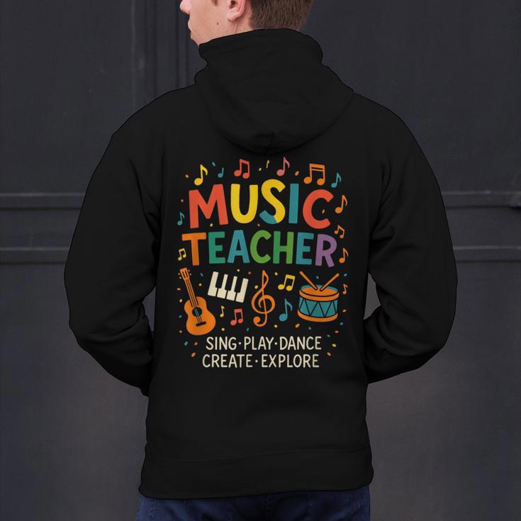 Music Teacher Music Sing Play Dance Choir Piano Men's Hoodie Back Print, gift for family, gift for coworker Music Teacher Music Sing Play Dance Choir Piano Men's Hoodie Back Print, gift for family, gift for coworker