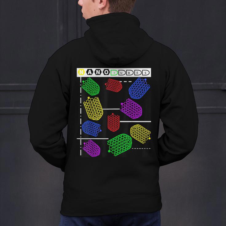 Nerdy Forms Nanotubes Chemistry Teacher Geek Men's Hoodie Back Print, gift for family, gift for coworker