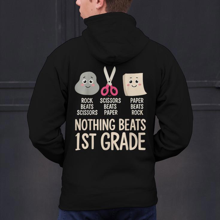 Nothing Beats 1st Grade Back To School Kids Teachers Men's Hoodie Back Print, gift for family, gift for coworker