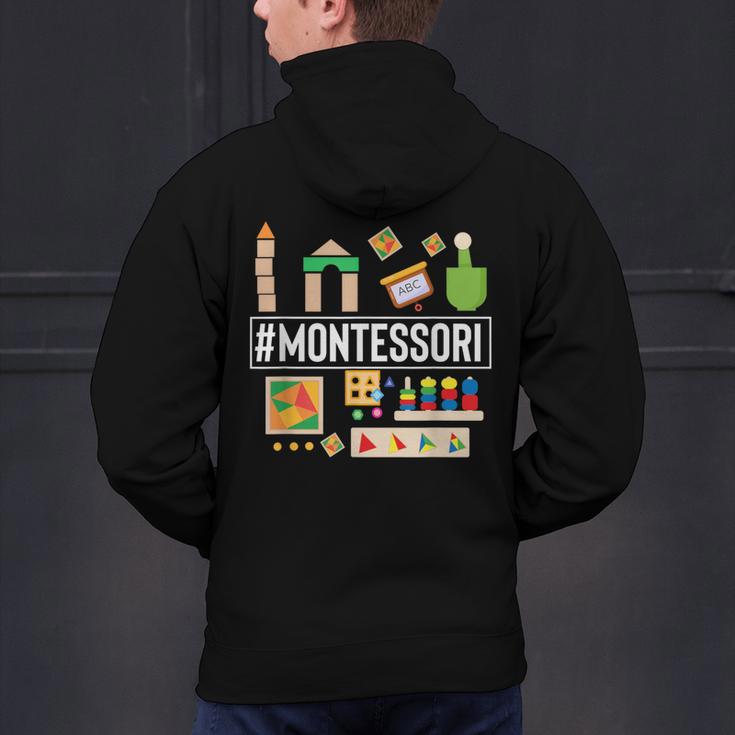Novelty Montessori Studying Learning Schooling Teacher Love For Men Women Men's Hoodie Back Print, gift for family, gift for coworker Novelty Montessori Studying Learning Schooling Teacher Love For Men Women Men's Hoodie Back Print, gift for family, gift for coworker