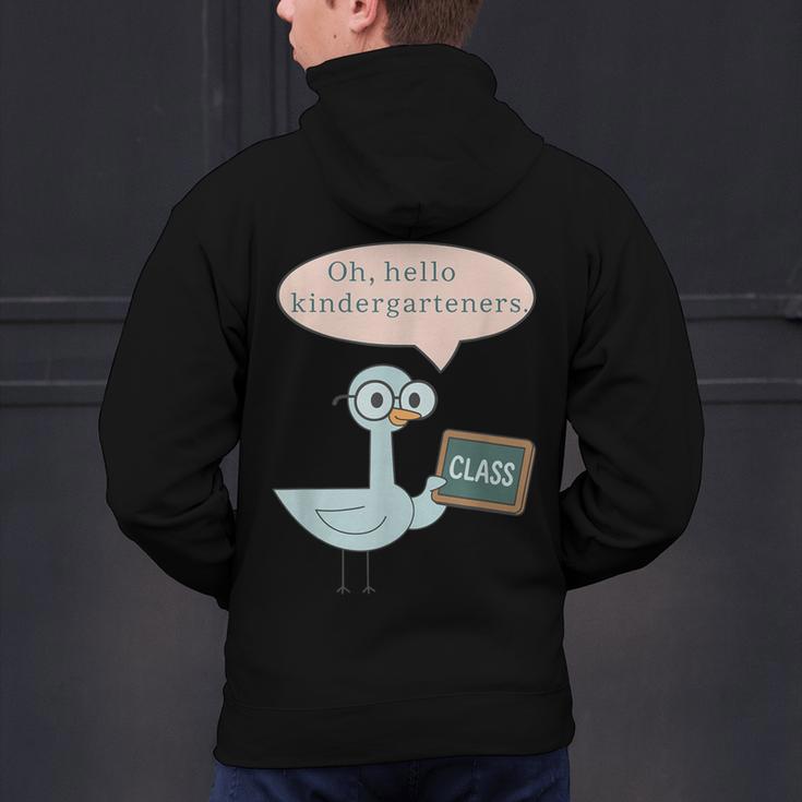 Oh Hello Kindergarteners Shirt Cute Pigeon Teacher Tee Men's Hoodie Back Print, gift for family, gift for coworker Oh Hello Kindergarteners Shirt Cute Pigeon Teacher Tee Men's Hoodie Back Print, gift for family, gift for coworker