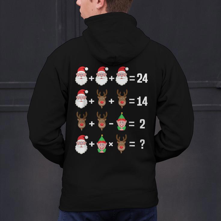 Order Of Operations Math Teacher Christmas Men's Hoodie Back Print, gift for family, gift for coworker