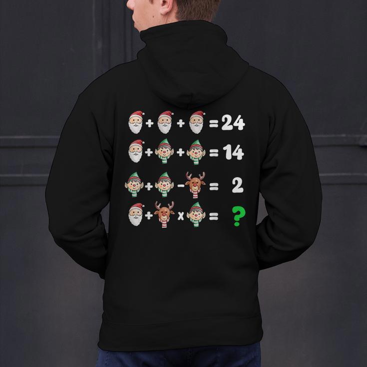 Order Of Operations Quiz Christmas Math Teacher Xmas Math Men's Hoodie Back Print, gift for family, gift for coworker