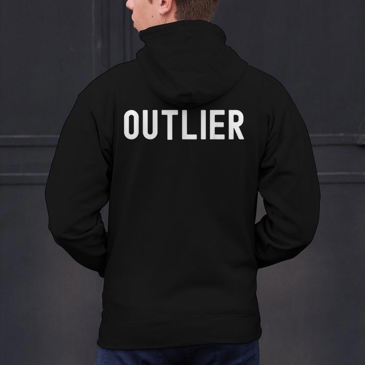 Outlier Statistics Teacher Statistics Data Science Men Women Kids Men's Hoodie Back Print, Science Teacher Hoodies, gift for family, gift for coworker