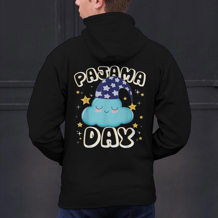 Pajama Day School Spirit Week Fun Cloud Teacher Student Men's Hoodie Back Print, gift for family, gift for coworker Pajama Day School Spirit Week Fun Cloud Teacher Student Men's Hoodie Back Print, gift for family, gift for coworker