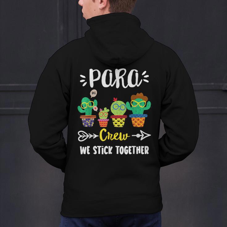 PARA Crew School Cactus Team PARA Teacher Squad For Men Women Kids Men's Hoodie Back Print, gift for family, gift for coworker PARA Crew School Cactus Team PARA Teacher Squad For Men Women Kids Men's Hoodie Back Print, gift for family, gift for coworker
