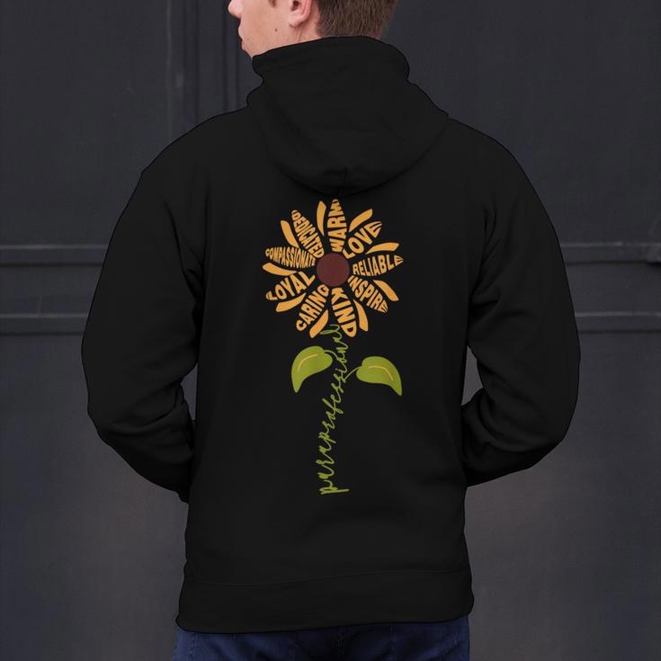 Paraprofessional Para Sunflower Teacher Back To School Men's Hoodie Back Print, gift for family, gift for coworker Paraprofessional Para Sunflower Teacher Back To School Men's Hoodie Back Print, gift for family, gift for coworker