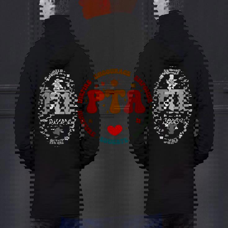 Parents Teacher Association Team Supporter PTA Treasurer For Men Women Girls Kids Men&#x27;s Hoodie Back Print, gift for family, gift for coworker