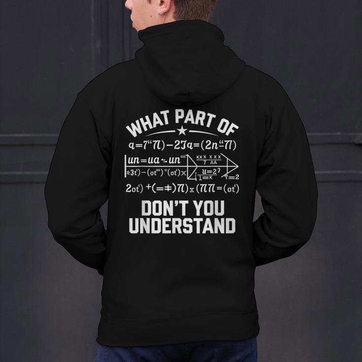 What Part Of Don't You Understand Math Teacher Men's Hoodie Back Print, gift for family, gift for coworker What Part Of Don't You Understand Math Teacher Men's Hoodie Back Print, gift for family, gift for coworker