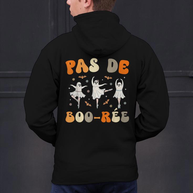 Pas De Boo-Rée Ghost Ballet Dancer Halloween Dance Teacher Men's Hoodie Back Print, gift for family, gift for coworker