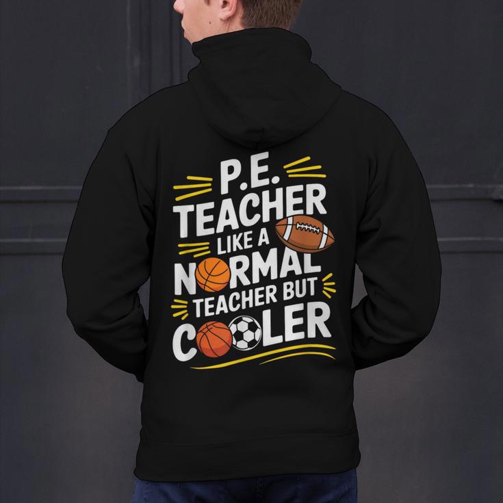 PE Coach PE Teacher Like Normal Teacher But Cooler Men's Hoodie Back Print, Pe Teacher Hoodies, gift for family, gift for coworker PE Coach PE Teacher Like Normal Teacher But Cooler Men's Hoodie Back Print, Pe Teacher Hoodies, gift for family, gift for coworker