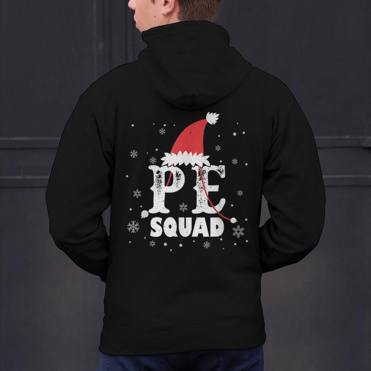 PE Squad Christmas PE Teacher Matching Xmas Men's Hoodie Back Print, Pe Teacher Hoodies, gift for family, gift for coworker