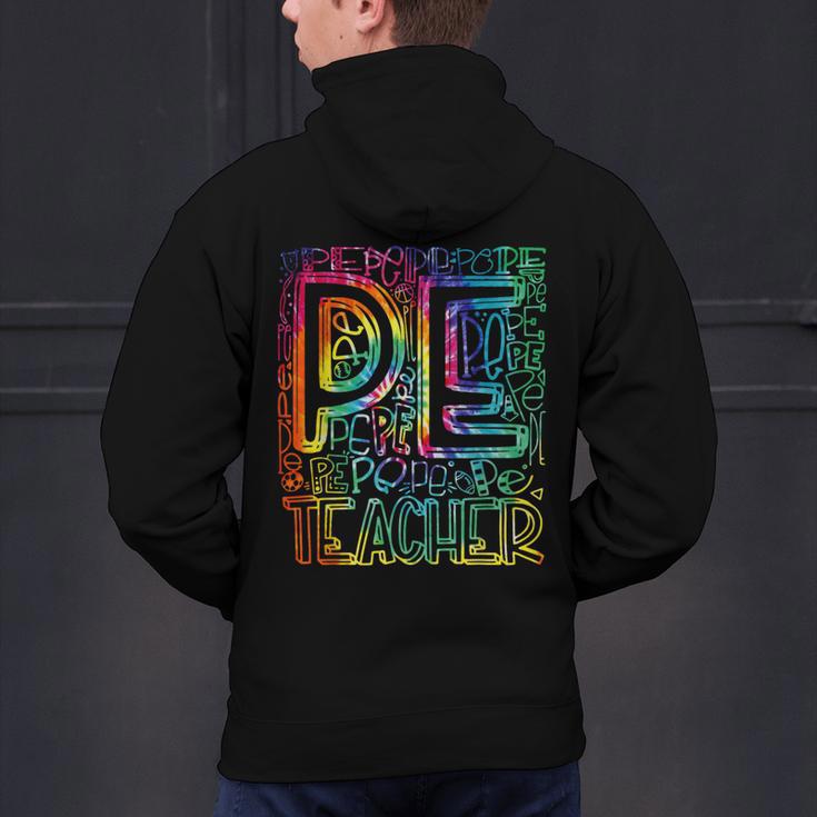 PE Teacher Phys Ed Tie Dye Physical Education Appreciation Men's Hoodie Back Print, Pe Teacher Hoodies, gift for family, gift for coworker PE Teacher Phys Ed Tie Dye Physical Education Appreciation Men's Hoodie Back Print, Pe Teacher Hoodies, gift for family, gift for coworker
