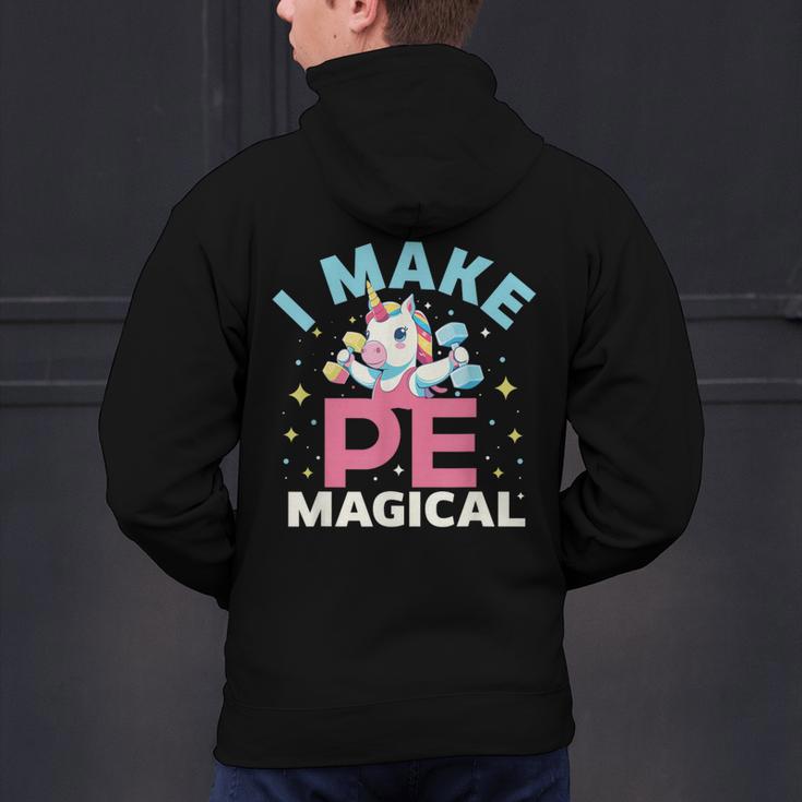 PE Teacher Unicorn I Make PE Magical Men's Hoodie Back Print, Pe Teacher Hoodies, gift for family, gift for coworker PE Teacher Unicorn I Make PE Magical Men's Hoodie Back Print, Pe Teacher Hoodies, gift for family, gift for coworker
