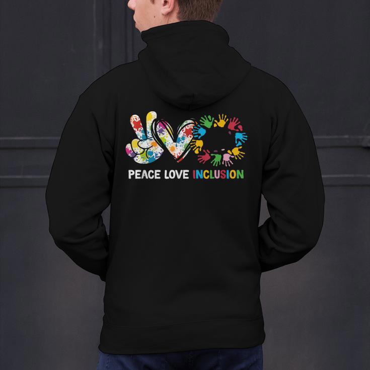 Peace Love Inclusion Sped Squad Special-Ed Teacher Daycare Men's Hoodie Back Print, gift for family, gift for coworker Peace Love Inclusion Sped Squad Special-Ed Teacher Daycare Men's Hoodie Back Print, gift for family, gift for coworker