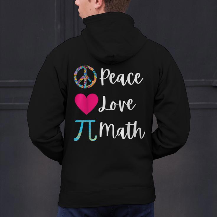 Peace Love Math Maths Teacher Pi Symbol Men Women Men's Hoodie Back Print, gift for family, gift for coworker Peace Love Math Maths Teacher Pi Symbol Men Women Men's Hoodie Back Print, gift for family, gift for coworker