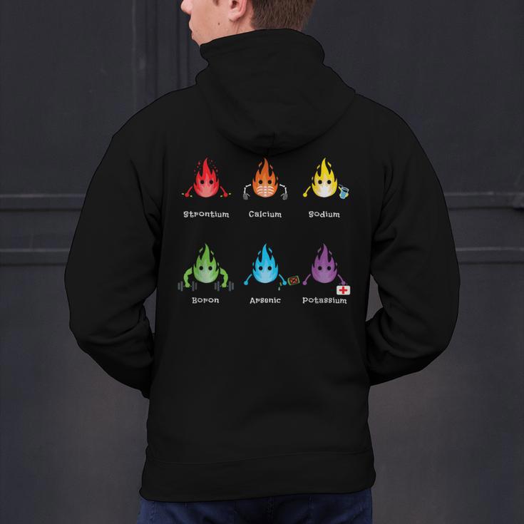 Periodic Elements Chemistry Lovers Science Teacher Men's Hoodie Back Print, Science Teacher Hoodies, gift for family, gift for coworker
