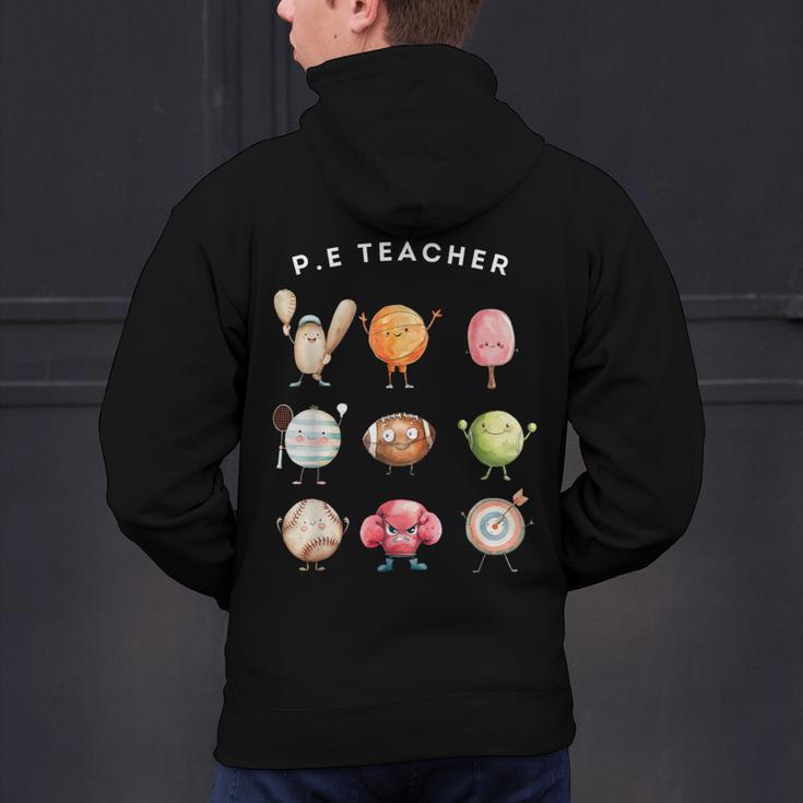 Physical Education Teacher PE Teacher Specials Back School Men's Hoodie Back Print, Pe Teacher Hoodies, gift for family, gift for coworker