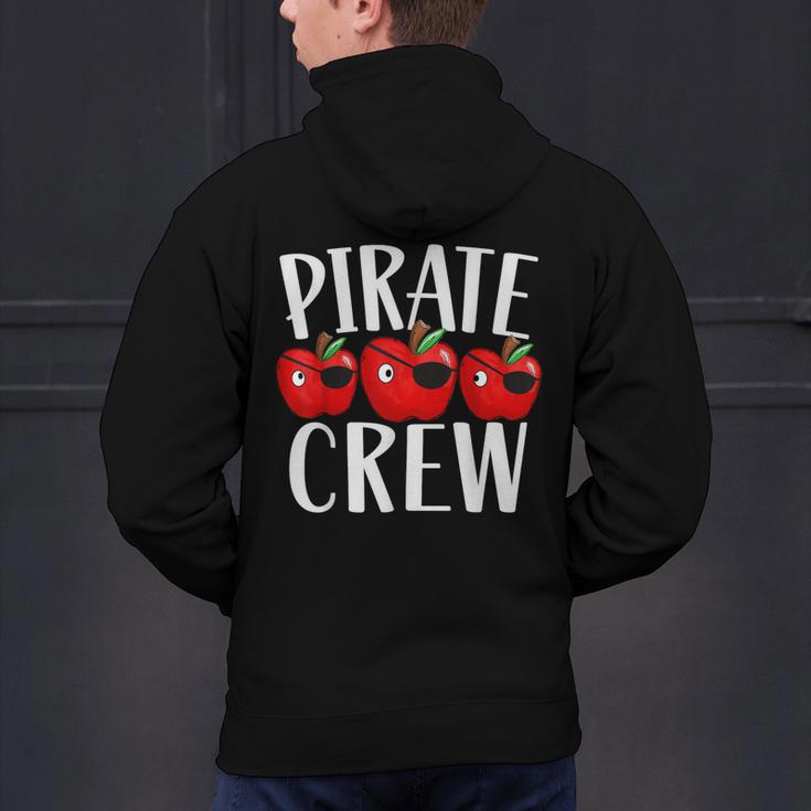 Pirate Crew Pirate Teacher Team Squad Talk Like A Pirate Day For Men Women Kids Men's Hoodie Back Print, gift for family, gift for coworker