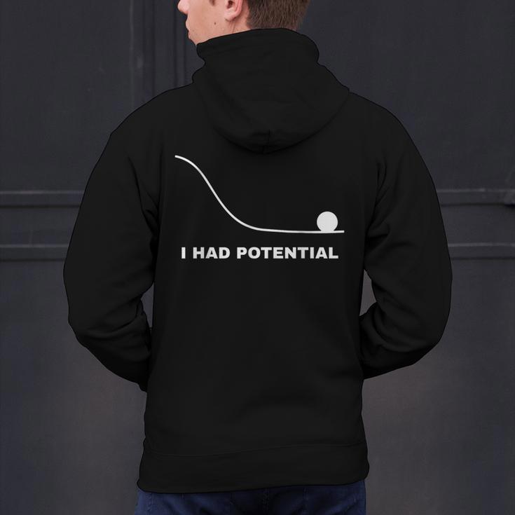 I Had Potential Physics Science Physics Teachers Students Men's Hoodie Back Print, Science Teacher Hoodies, gift for family, gift for coworker