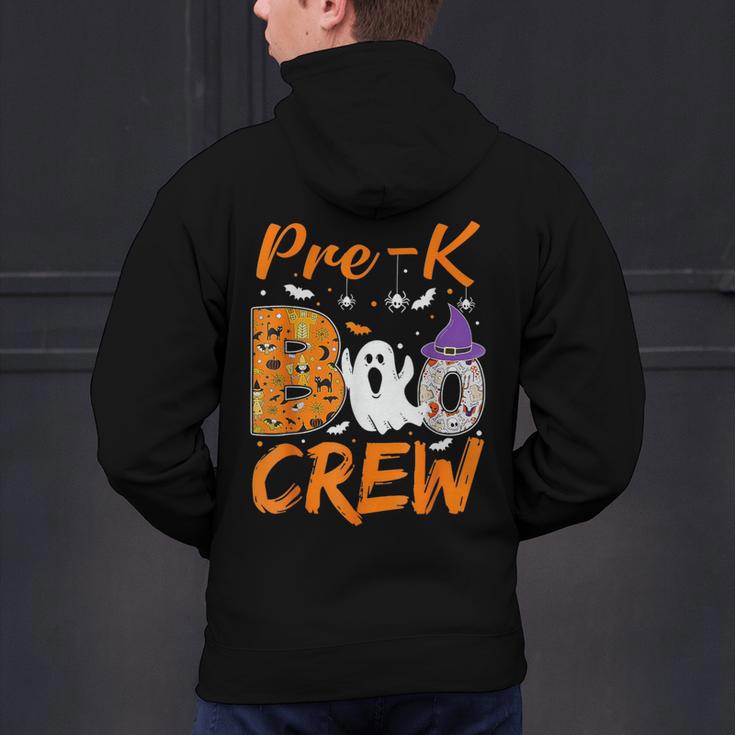 Pre K Boo Crew Teacher Student Halloween Pre Kindergarten Men's Hoodie Back Print, gift for family, gift for coworker