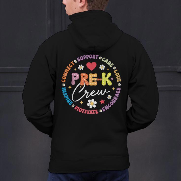Pre-K Crew 1st Day Of School Preschool Teacher Men's Hoodie Back Print, gift for family, gift for coworker Pre-K Crew 1st Day Of School Preschool Teacher Men's Hoodie Back Print, gift for family, gift for coworker