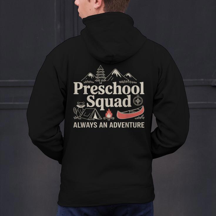 Pre-K Squad Adventure Camping Preschool Teacher Boy Girl Kid Men's Hoodie Back Print, gift for family, gift for coworker Pre-K Squad Adventure Camping Preschool Teacher Boy Girl Kid Men's Hoodie Back Print, gift for family, gift for coworker