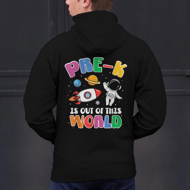Pre-K Student Teacher Astronaut Space Back To School Men's Hoodie Back Print, gift for family, gift for coworker Pre-K Student Teacher Astronaut Space Back To School Men's Hoodie Back Print, gift for family, gift for coworker