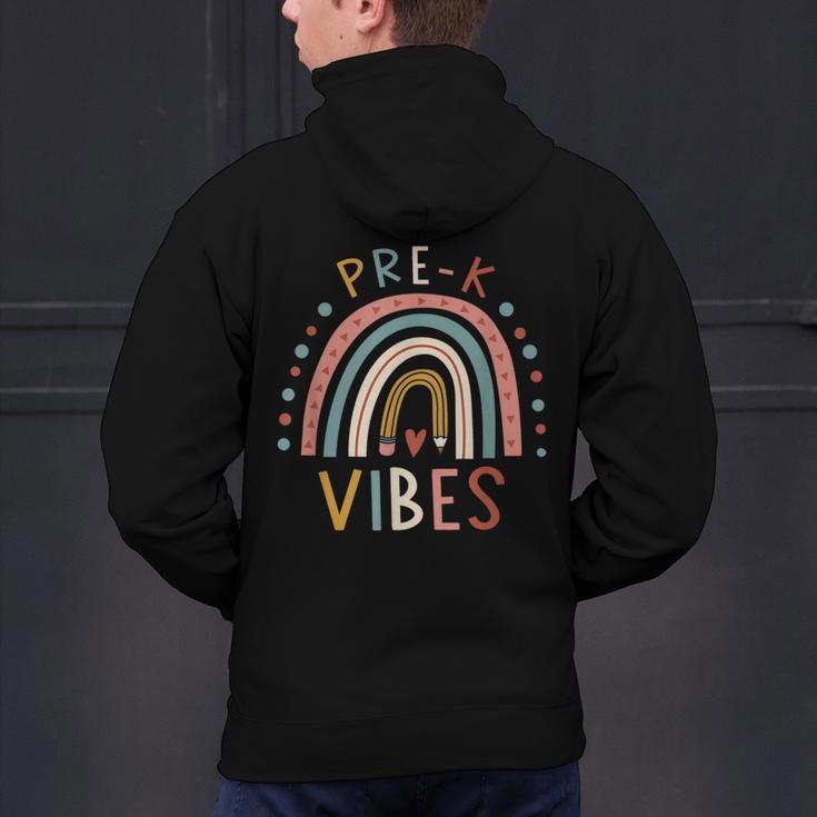 Pre K Vibes Back To School Student Teacher Men's Hoodie Back Print, gift for family, gift for coworker