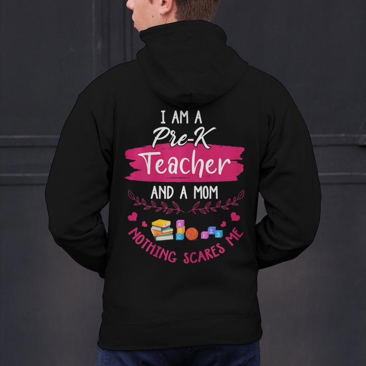 PreK Teacher Mom Shirt Preschool Teacher Mother For Women Men's Hoodie Back Print, gift for family, gift for coworker
