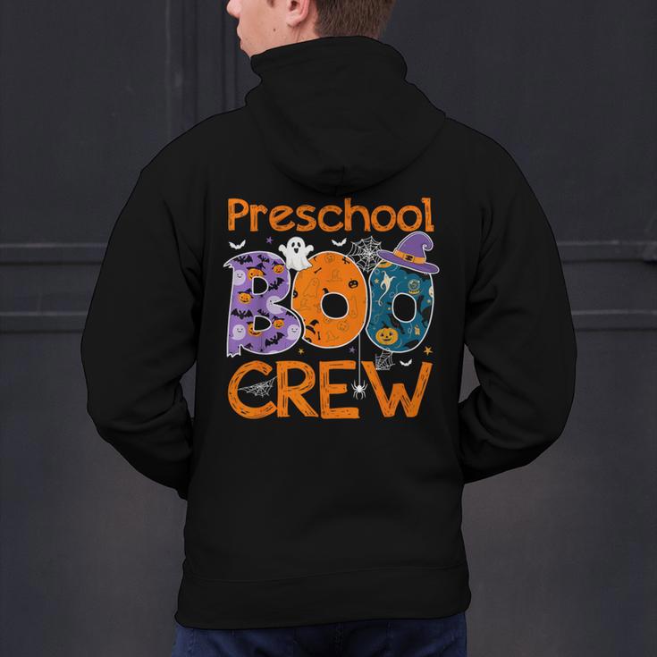 Preschool Boo Crew Preschool Halloween Teacher Kids Men's Hoodie Back Print, gift for family, gift for coworker Preschool Boo Crew Preschool Halloween Teacher Kids Men's Hoodie Back Print, gift for family, gift for coworker