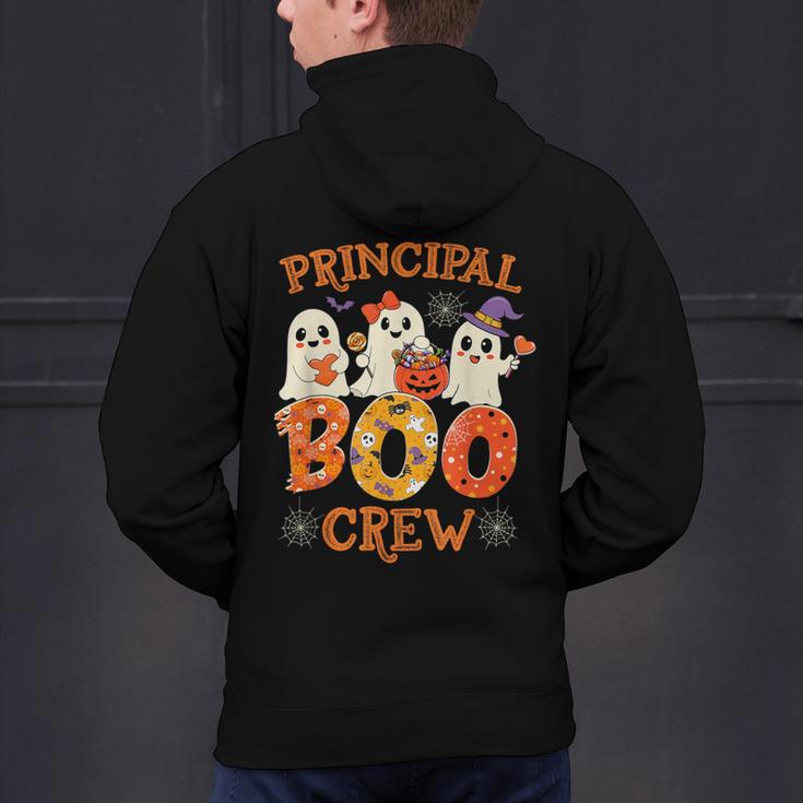 Principal Teacher Boo Crew Halloween Spooky Costume Men's Hoodie Back Print, gift for family, gift for coworker Principal Teacher Boo Crew Halloween Spooky Costume Men's Hoodie Back Print, gift for family, gift for coworker