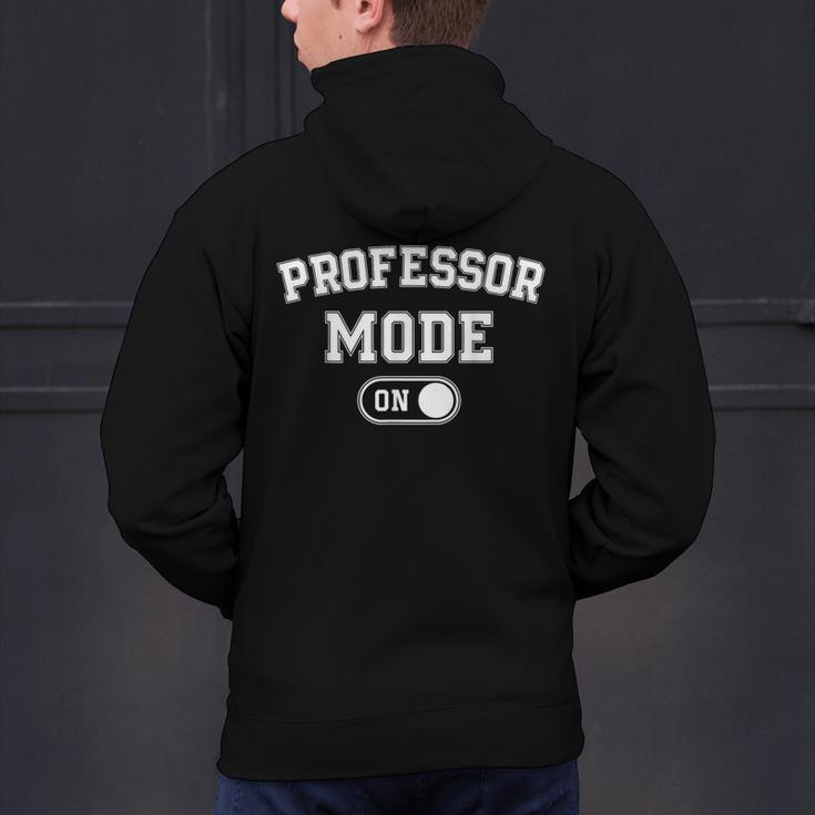Professor Mode On Academic Educator Teacher Men's Hoodie Back Print, gift for family, gift for coworker Professor Mode On Academic Educator Teacher Men's Hoodie Back Print, gift for family, gift for coworker
