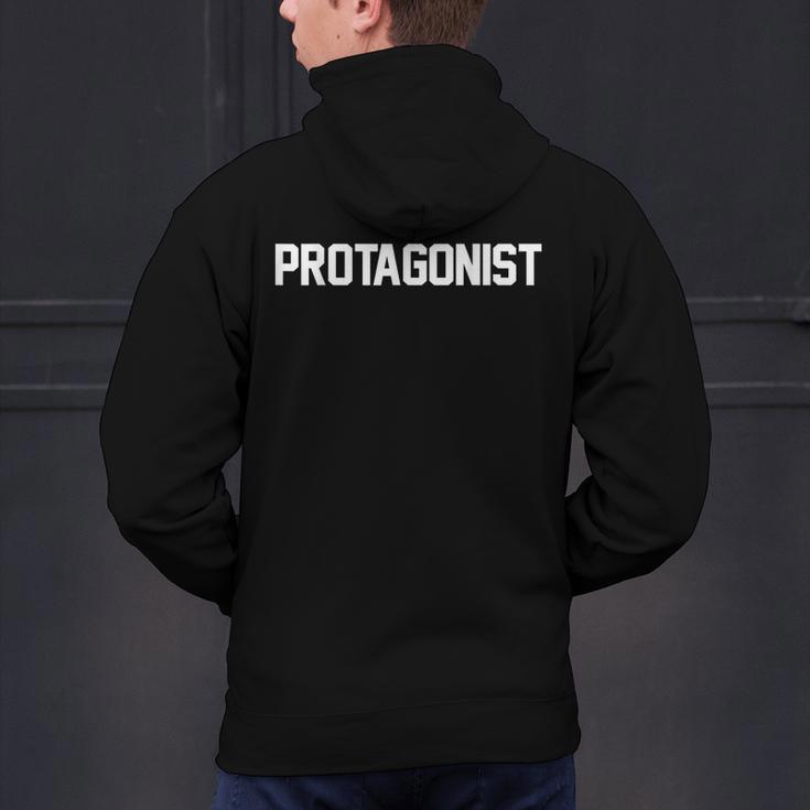 Protagonist English Literature Teacher Costume T Shirt Men's Hoodie Back Print, English Teacher Hoodies, gift for family, gift for coworker