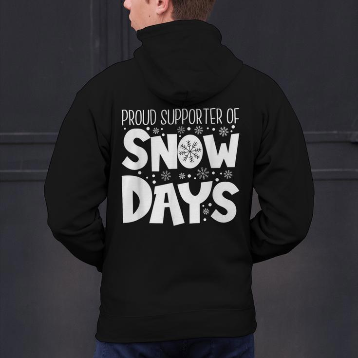 Proud Supporter Of Snow Days Teacher Christmas Men Women Men's Hoodie Back Print, gift for family, gift for coworker