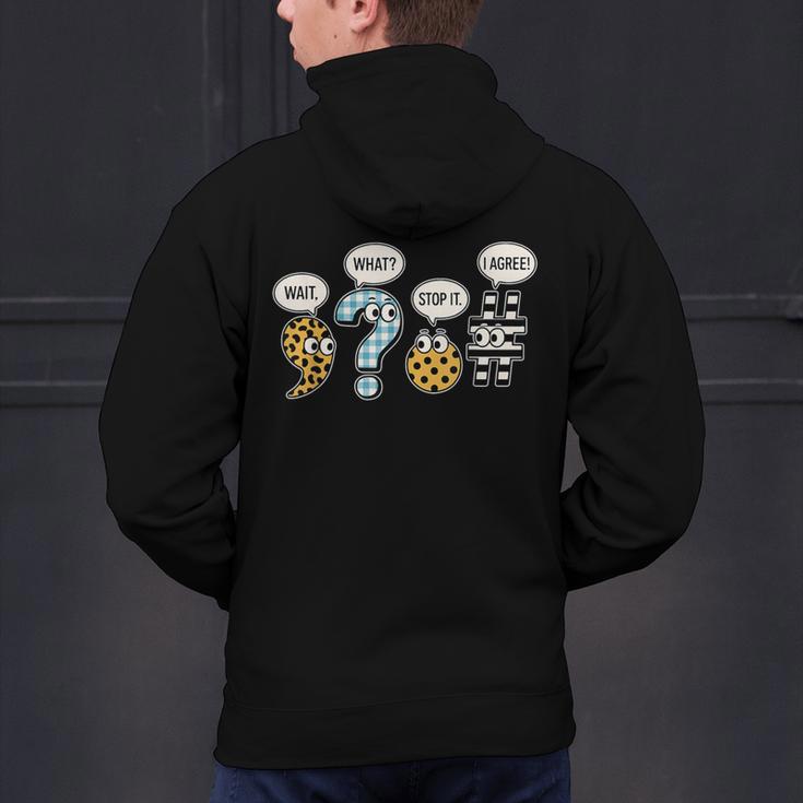 Punctuation English Grammar Teacher Back To School Men's Hoodie Back Print, English Teacher Hoodies, gift for family, gift for coworker Punctuation English Grammar Teacher Back To School Men's Hoodie Back Print, English Teacher Hoodies, gift for family, gift for coworker