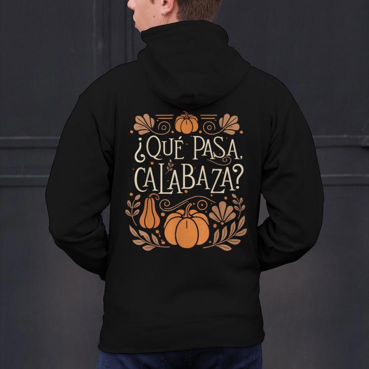 Que Pasa Calabaza Shirt Spanish Teacher Men's Hoodie Back Print, gift for family, gift for coworker