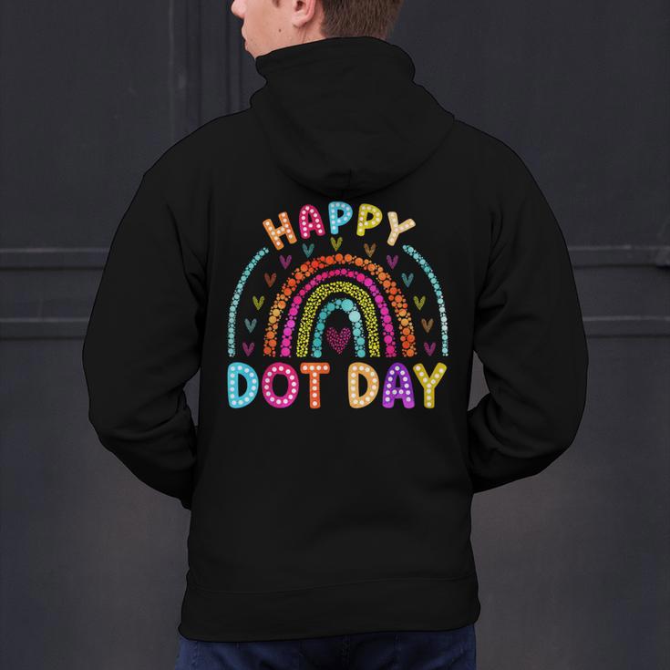 Rainbow Happy Dot Day Shirts Teacher Kids September 15th Men's Hoodie Back Print, gift for family, gift for coworker Rainbow Happy Dot Day Shirts Teacher Kids September 15th Men's Hoodie Back Print, gift for family, gift for coworker