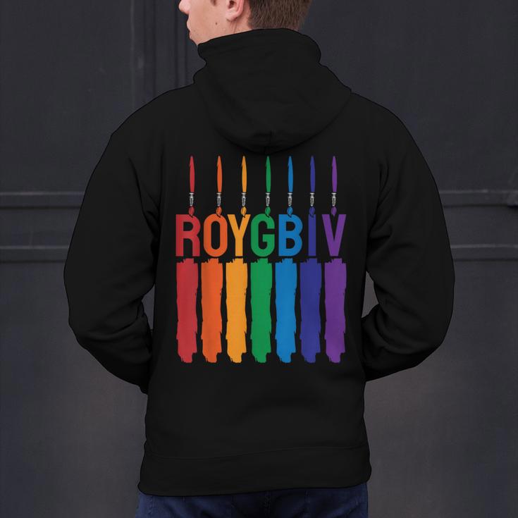 Rainbow Roygbiv Kids Artist Costume Art Teacher Men's Hoodie Back Print, gift for family, gift for coworker Rainbow Roygbiv Kids Artist Costume Art Teacher Men's Hoodie Back Print, gift for family, gift for coworker