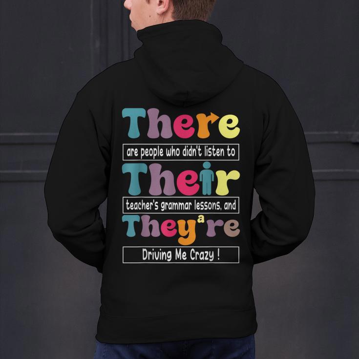 There Their They'Re English Teacher Grammar Memes Men's Hoodie Back Print, English Teacher Hoodies, gift for family, gift for coworker There Their They'Re English Teacher Grammar Memes Men's Hoodie Back Print, English Teacher Hoodies, gift for family, gift for coworker