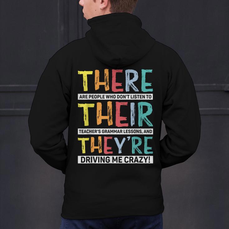 There Their They’Re Grammar Joke For English Teacher Student Men's Hoodie Back Print, English Teacher Hoodies, gift for family, gift for coworker There Their They’Re Grammar Joke For English Teacher Student Men's Hoodie Back Print, English Teacher Hoodies, gift for family, gift for coworker