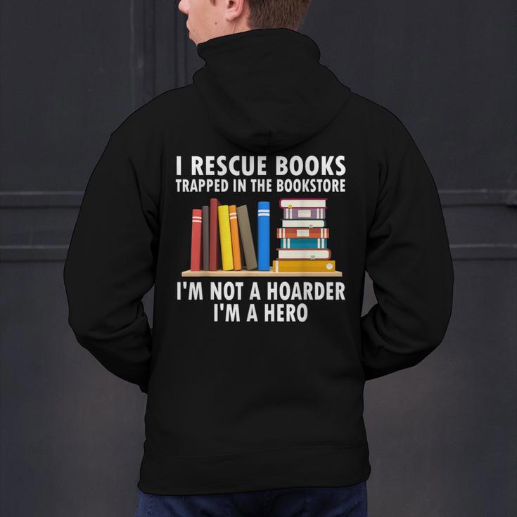 I Rescue Books Trapped In The Bookstore Book Teacher For Men Women Men's Hoodie Back Print, gift for family, gift for coworker I Rescue Books Trapped In The Bookstore Book Teacher For Men Women Men's Hoodie Back Print, gift for family, gift for coworker