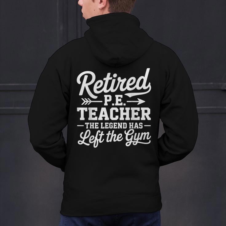 Retired PE Teacher Legend Left The Gym Physical Education Men's Hoodie Back Print, Pe Teacher Hoodies, gift for family, gift for coworker Retired PE Teacher Legend Left The Gym Physical Education Men's Hoodie Back Print, Pe Teacher Hoodies, gift for family, gift for coworker