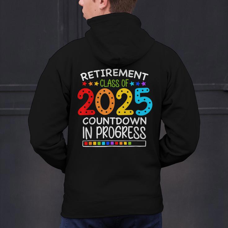 Retirement Class Of 2025 Teacher Countdown Loading Teacher Men's Hoodie Back Print, gift for family, gift for coworker Retirement Class Of 2025 Teacher Countdown Loading Teacher Men's Hoodie Back Print, gift for family, gift for coworker