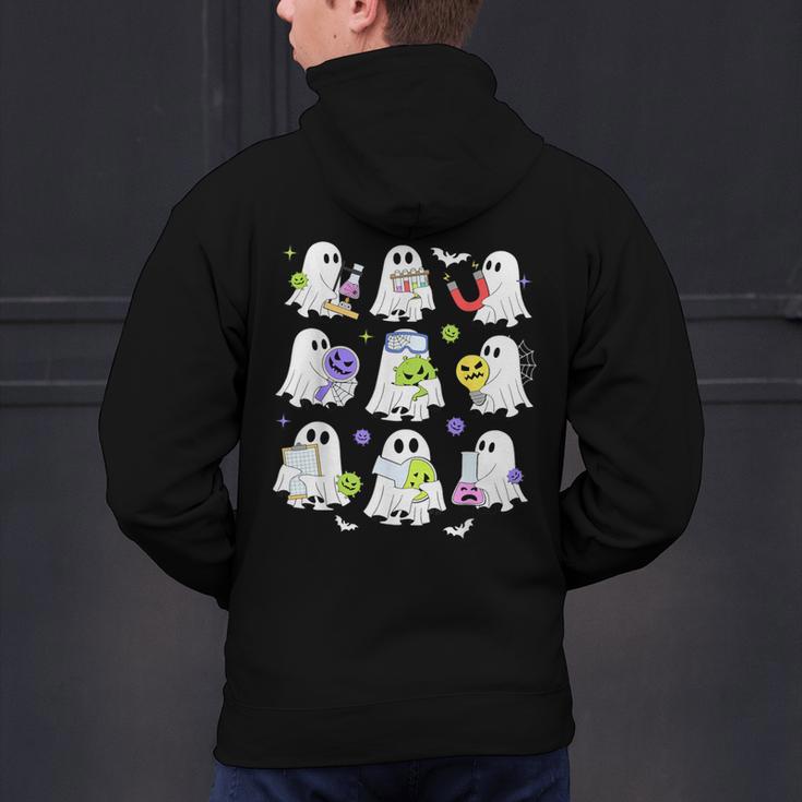 Retro Halloween Science Teacher Ghost Laboratory Teacher Men's Hoodie Back Print, Science Teacher Hoodies, gift for family, gift for coworker Retro Halloween Science Teacher Ghost Laboratory Teacher Men's Hoodie Back Print, Science Teacher Hoodies, gift for family, gift for coworker