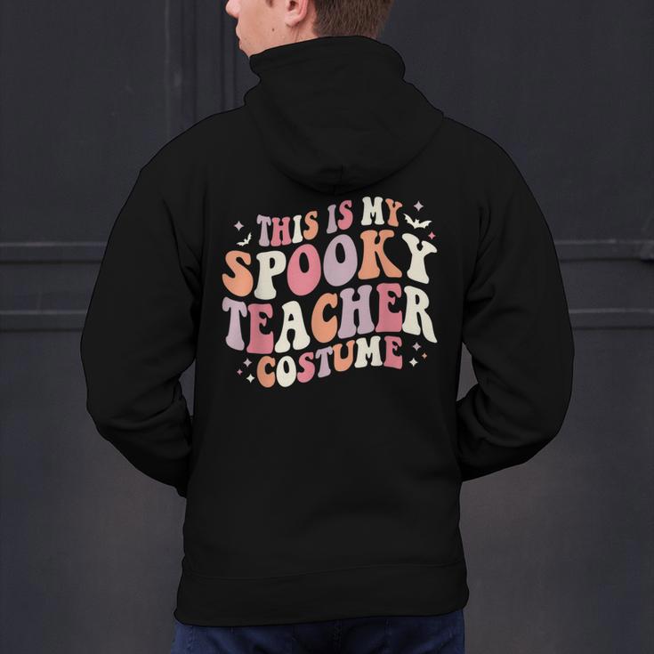 Retro Halloween This Is My Spooky School Teacher Costume Men's Hoodie Back Print, gift for family, gift for coworker Retro Halloween This Is My Spooky School Teacher Costume Men's Hoodie Back Print, gift for family, gift for coworker