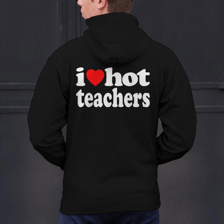 Retro I Love Hot Teachers Vintage I Heart Hot Teacher Men Women Girls Kids Men's Hoodie Back Print, gift for family, gift for coworker