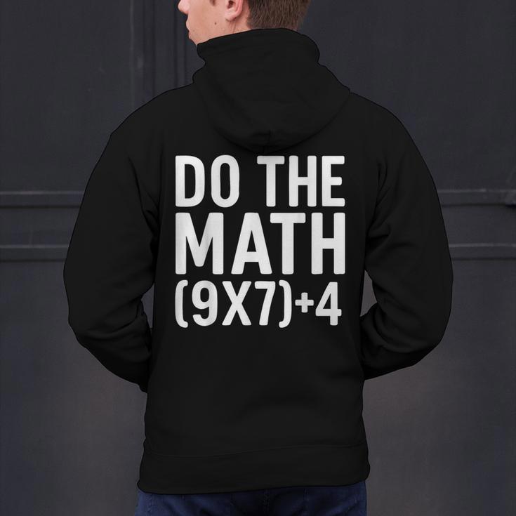 Retro Do The Math Teacher For Men Women Kid Boy Girl Men's Hoodie Back Print, gift for family, gift for coworker